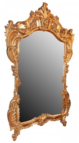 Miroir en bois doré vers 1850