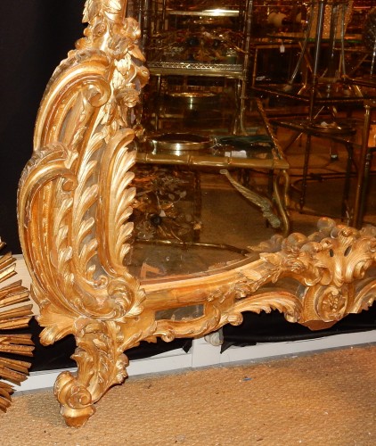 Miroir en bois doré vers 1850 - Miroirs, Trumeaux Style Napoléon III