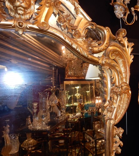Miroir en bois doré vers 1850 - Napoléon III