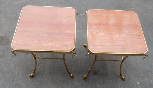 Mobilier Table & Guéridon - Paire de Guéridons Octogonaux 1970 - Jacques Charpentier