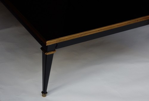 1950/70 Gerard MILLE Pour Maison Jansen - Table basse en bois laqué noir - ABC Pascal