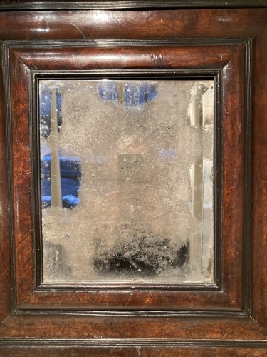 XVIIe siècle - Miroir en bois de placage, Hollande 17e siècle