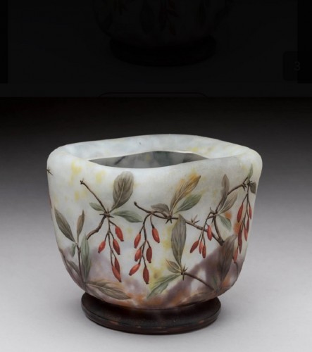 Verrerie, Cristallerie  - Daum - Vase à section carré 1905