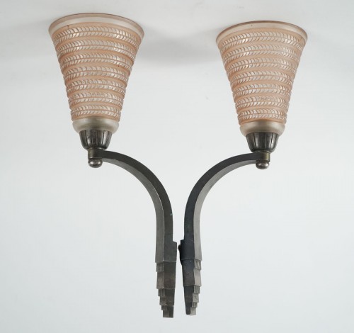 Luminaires Appliques - René Lalique & Ducoré - Paire d'appliques