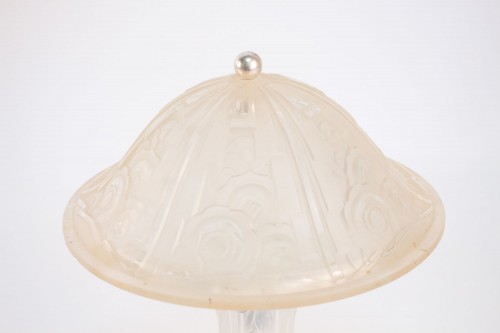 Luminaires Lampe - Hettier Vincent Paire de Lampes de Table en verre Art Déco