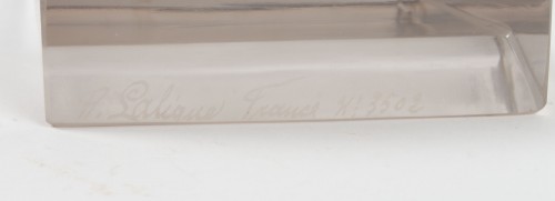 René Lalique - 4 Porte-menu "Faune" - Verrerie, Cristallerie Style 