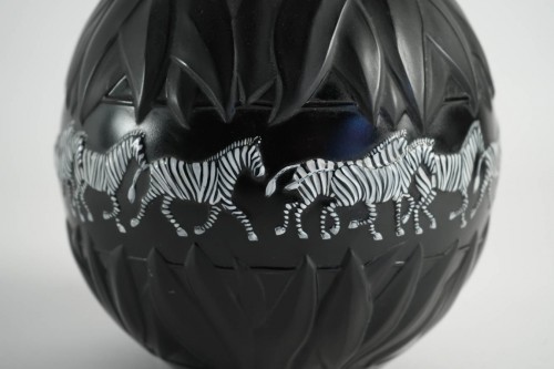 Marie Claude Lalique - Paire de vases "Tanzania" Zèbres - Alexia Say