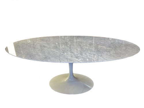 Knoll & Saarinen - Table salle manger Ovale marbre