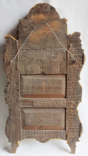 Antiquités - Miroir en bois doré, XVIIIe siècle