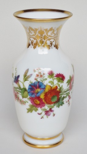Antiquités - Vase en opaline d’époque Restauration