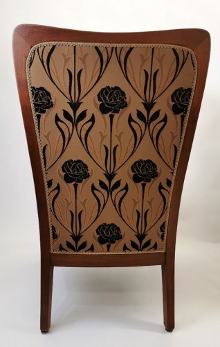 Louis Majorelle - Paire de fauteuils Art Nouveau "Moulurations Ornées" - 