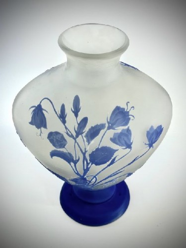 Emile Gallé  - Vase Art nouveau "Aux Perce-Neiges" - Antiquités Art Nouveau