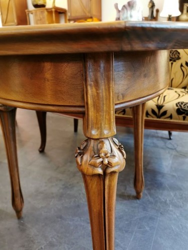 Mobilier Table & Guéridon - Louis Majorelle (1859-1926) - Guéridon " Orchidées et Aristoloches"