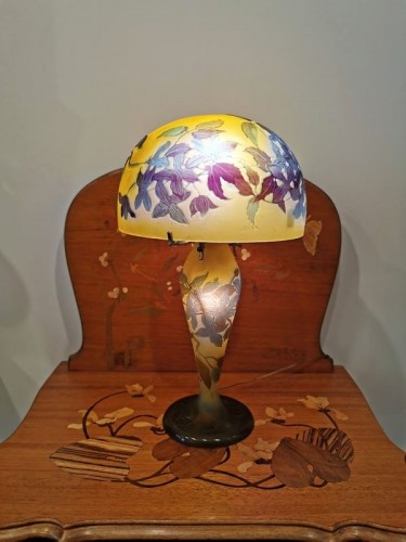XXe siècle - Emile Gallé - Lampe Champignon