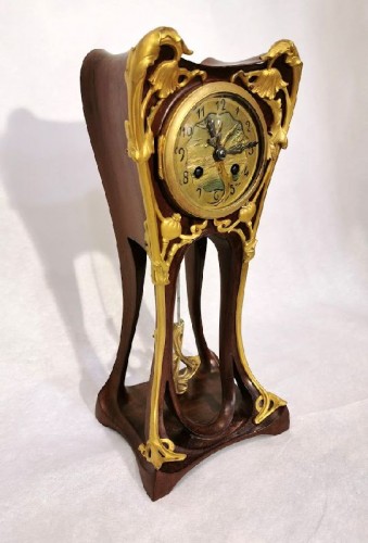 Louis Majorelle - Pendule Art Nouveau aux pavots - Horlogerie Style Art nouveau