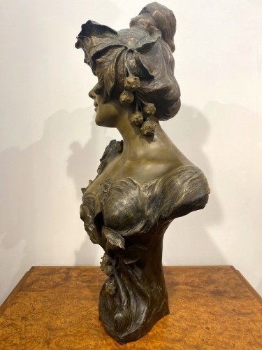Friedrich Goldscheider - Buste en Terre Cuite, Allégorie de l'Automne - Antiquités Art Nouveau