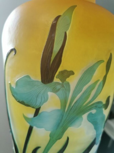 Emile Gallé - Vase Art nouveau "Libellule" - Art nouveau