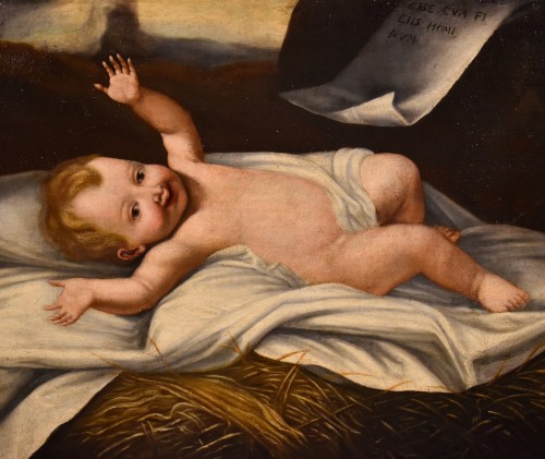 Tableaux et dessins Tableaux XVIIe siècle - Enfant Jésus, peintre lombard actif au XVIIe siècle