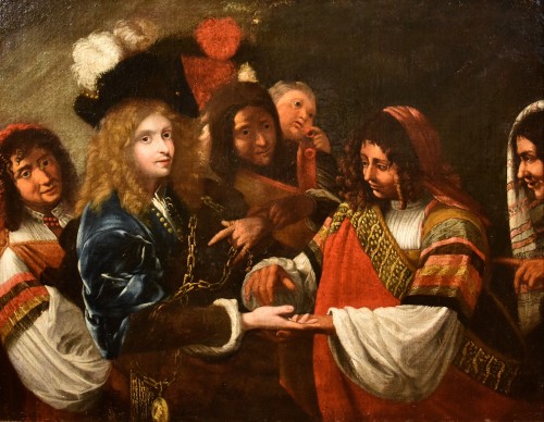 La diseuse de bonne aventure, Claude Vignon (1593 - 1670) - Antichità Castelbarco