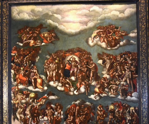 Antiquités - Le Jugement dernier, Peintre romain fin XVIe début XVIIe siècle