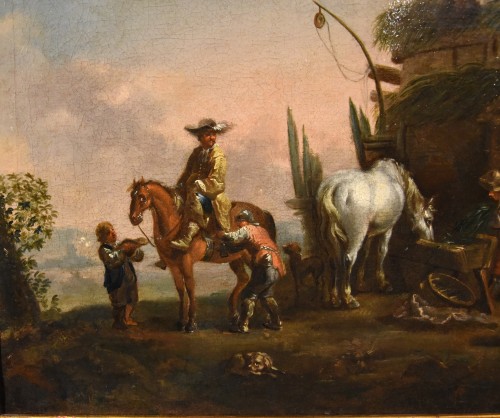Simon Johannes Van Douw (anvers 1630 - 1677), Le Reste d'Un Chevalier - Louis XIII