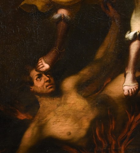 Saint Michel Archange, Giuseppe Marullo (Naples 1615 - 1685) - Antichità Castelbarco