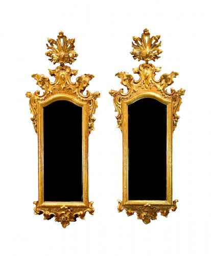 Paire de miroirs vénitiens du XVIIIe siècle
