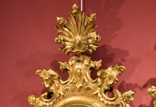 Paire de miroirs vénitiens du XVIIIe siècle - Antichità Castelbarco