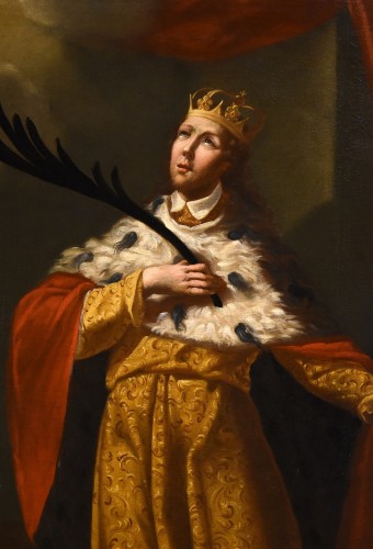 Louis XIV - Saint Édouard Roi d'Angleterre, Girolamo Brusaferro (Venise 1677-1745) et atelier