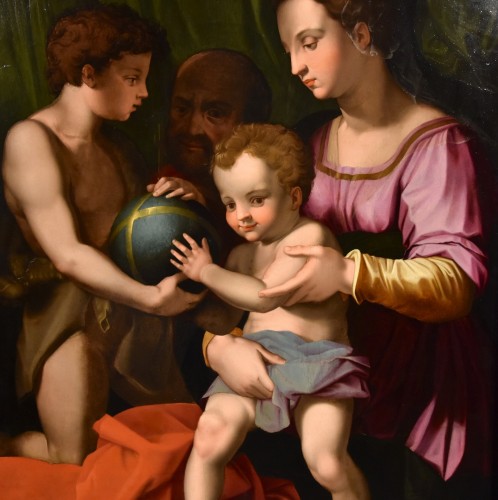 Antiquités - Sainte Famille Avec San Giovannino, Agnolo Bronzino (1503 -1572)