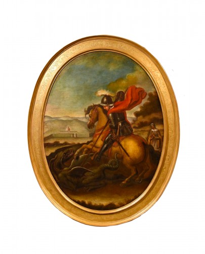 Saint Georges vainc le dragon, Suiveur de Raphaël Sanzio (Urbino