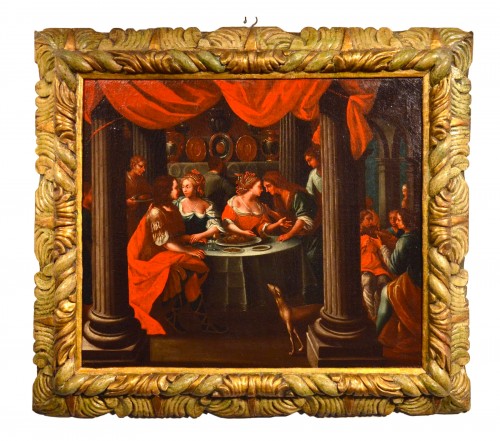 Les plaisirs du fils prodigue, Peintre flamand actif en Vénétie au début du XVIIe siècle