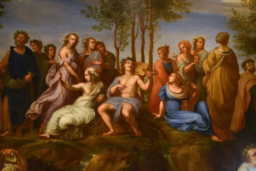  - Le Parnasse avec Apollon et les Muses, école italienne du 18e siècle