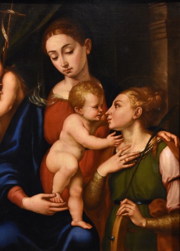 Tableaux et dessins Tableaux XVIe siècle - Vierge à l'enfant - Giovanni Battista Ramenghi (1531 - 1601)