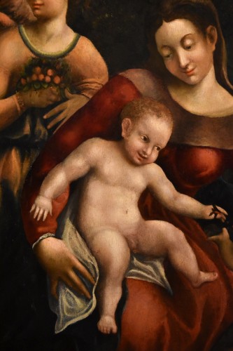 Tableaux et dessins Tableaux XVIe siècle - Vierge à l'enfant - École d'Antonio Allegri (c. 1489 - 1534)
