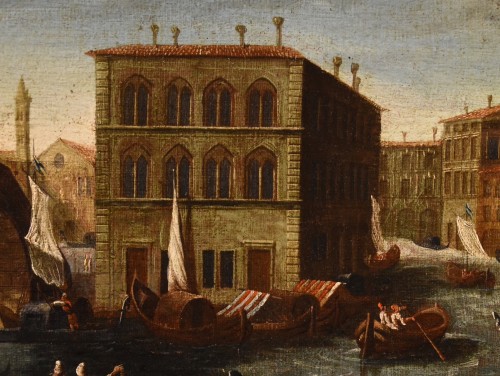Antiquités - Vue du Grand Canal de Venise, école italienne du 18e siècle