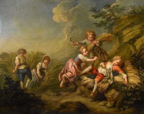 Jeu d'enfants Allégorie de l'été, attribué à Etienne Jeaurat (1699 - 1789) - Antichità Castelbarco