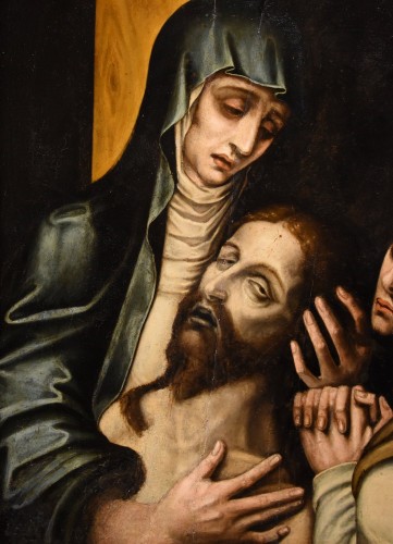 Pietà avec saint Jean, atelier de Luis de Morales, dit "el Divino" (1509 - 1586) - Antichità Castelbarco
