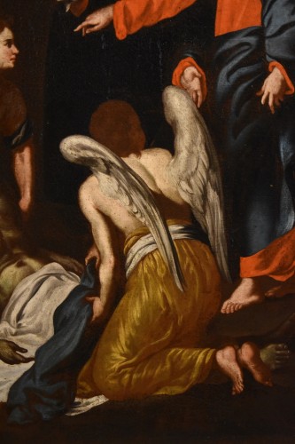 Tableaux et dessins Tableaux XVIIe siècle - La mort de Saint Joseph, Ecole napolitaine de la fin du XVIIe siècle
