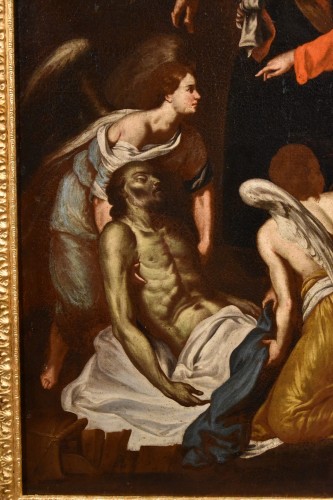 La mort de Saint Joseph, Ecole napolitaine de la fin du XVIIe siècle - Antichità Castelbarco