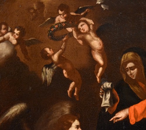 XVIIe siècle - La mort de Saint Joseph, Ecole napolitaine de la fin du XVIIe siècle
