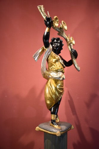 Objet de décoration  - Femme Maure, Venise XIXe siècle