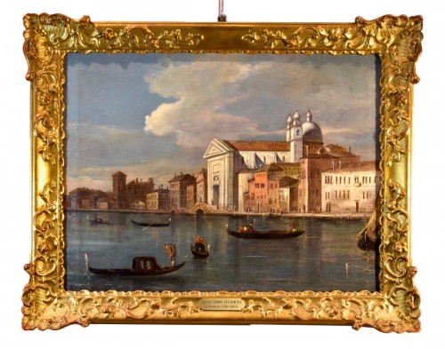 Giacomo Guardi (1764 - 1835), Vue de Venise avec le canal de la Giudecca et l'église des Gesuati