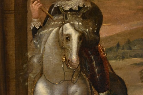 Antiquités - Charles Ier Roi d'Angleterre, école flamanede du 17e siècle