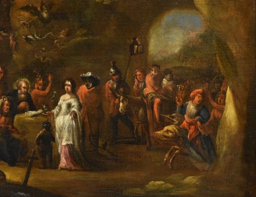 La tentation de Saint Antoine, Atelier de David Teniers II Le Jeune (1610 - 1690) Atelier - Louis XIII
