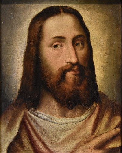 Portrait du Christ Rédempteur, anonyme du XVIe siècle - Antichità Castelbarco