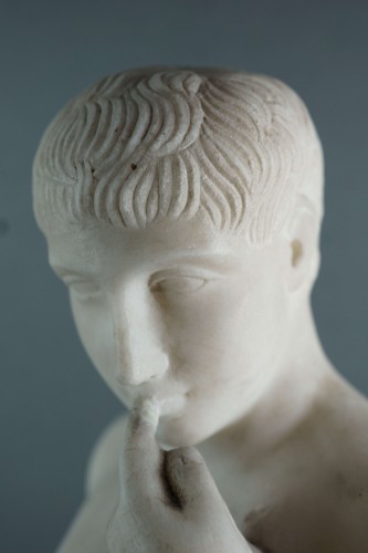 Antiquités - Harpocrate, en marbre Néoclassique 18e