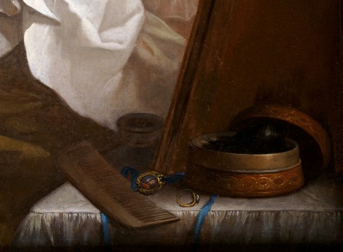 Ignazio Stern (1679-1748) Portrait de Dame à sa toilette - Régence