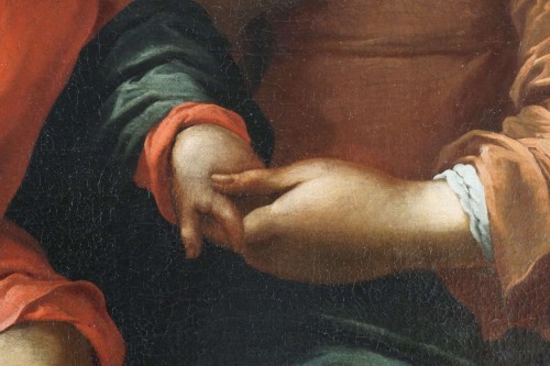 XVIIe siècle - Giovanni Andrea de Ferrari (Genes, 1598-1669) - La Sainte Famille