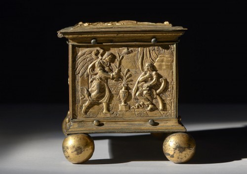 Coffret en bronze et cuivre doré, Europe centrale XVIe siècle - 
